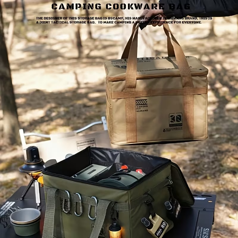 Heavy-Duty Large Capacity Camp - Camping Cooking Organizer 评论和价格