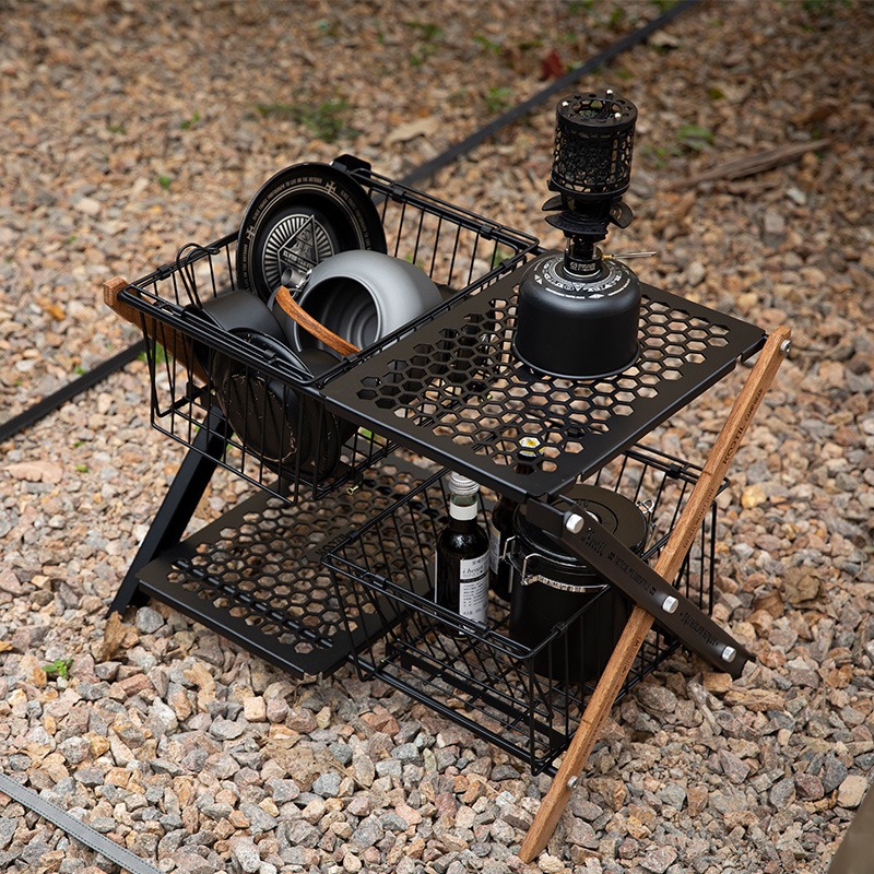 Portable Folding Camping Table - Camping Cooking Organizer 评论和价格